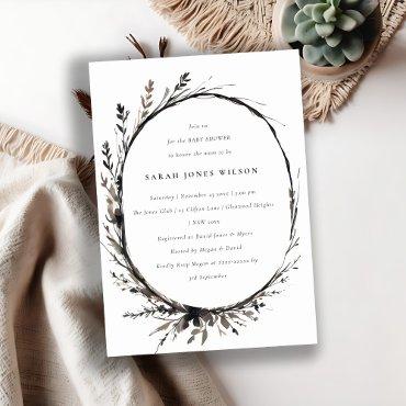 Boho Wildflower Black Fall Wreath