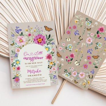 Boho Wildflower Butterfly Garden Girl