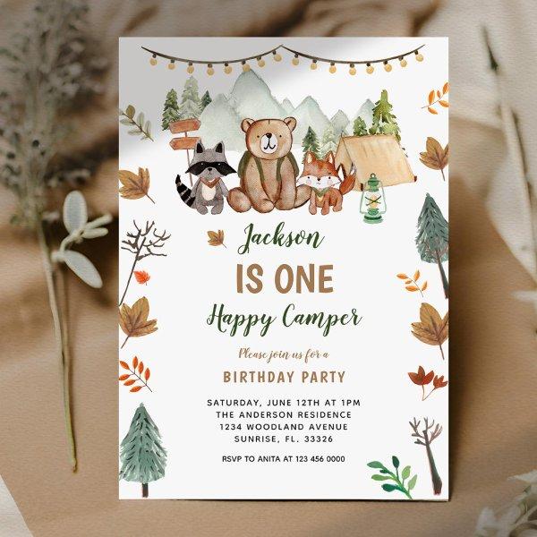 Boho Woodland Camper First Birthday