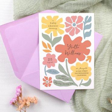 Bold Modern Flowers Unique Illustrated