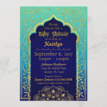 Bollywood Arabian Nights Baby Shower Invitation