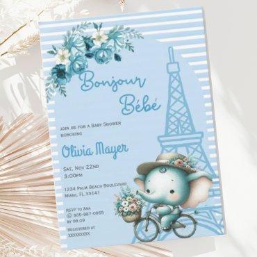 Bonjour Bebe French Paris Elephant