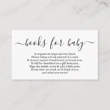 Book Request for Baby Shower Invitation - Simple