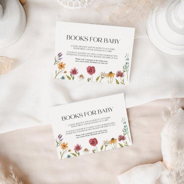 Books for Baby Card Floral