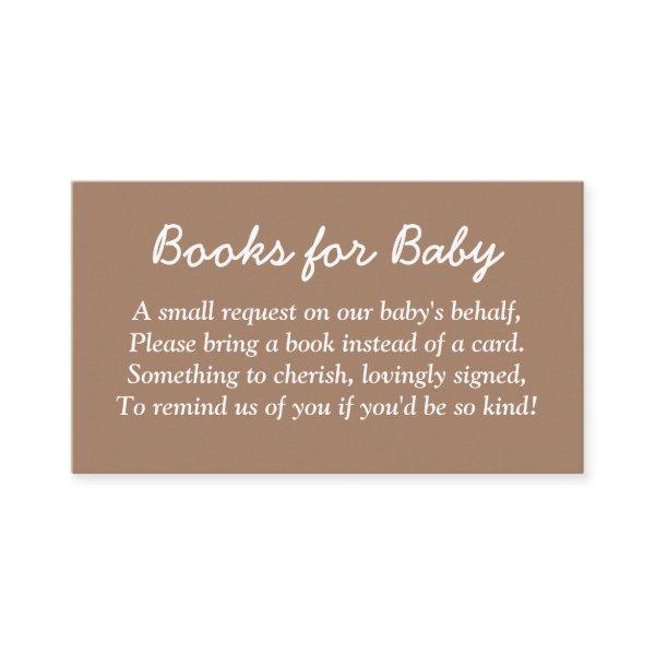 Books for Baby Gentle Brown Enclosure Card