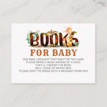 Books For Baby Mexican Style Baby Shower Enclosure Card