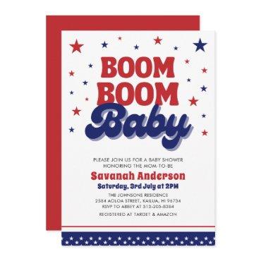 Boom Boom Baby 4th July Patriotic Baby Shower