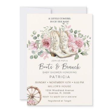 Boots and Brunch Pink Cowgirl Baby Shower