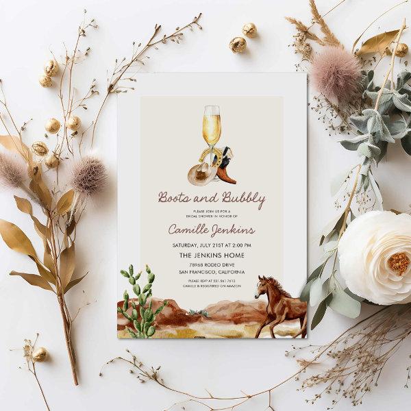 Boots and Bubbly Western Bridal Shower