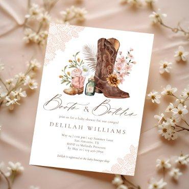 Boots & Bottles Pink Cowgirl Western