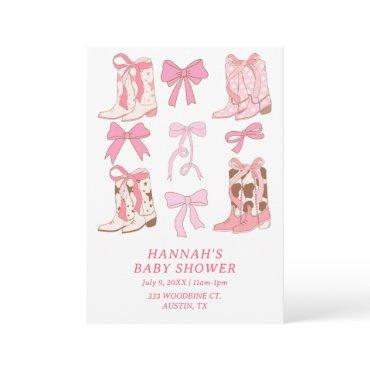 Boots & Bows Little Cowgirl Pink