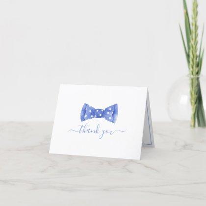 Bow tie Baby Shower Thank You Card
