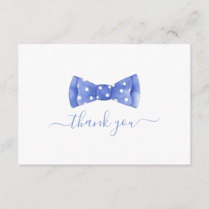 Bow tie Baby Shower Thank You Card