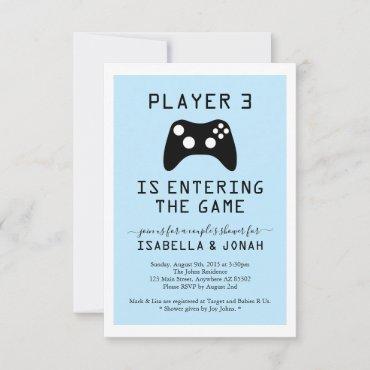 Boy's Player 3 Video Game Baby / Couple's Shower