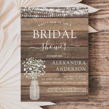 Bridal Shower Rustic Baby's Breath String Lights I