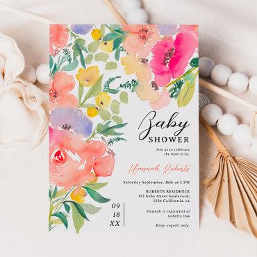 Bright bold boho garden floral