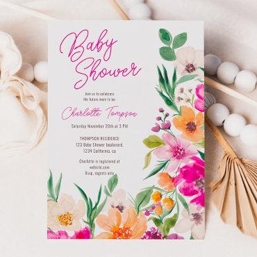 Bright bold wild flowers script