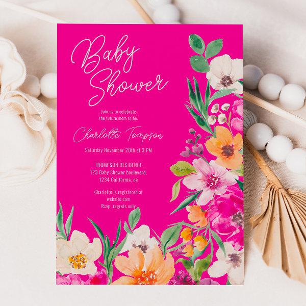 Bright bold wild flowers script