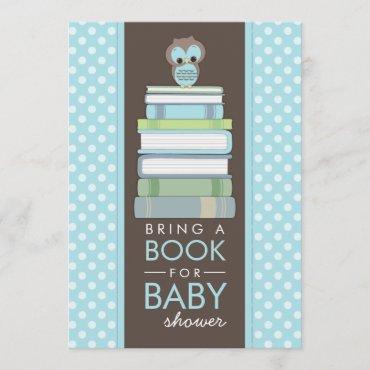 Bring A Book Sweet Owl Baby Shower Invitation