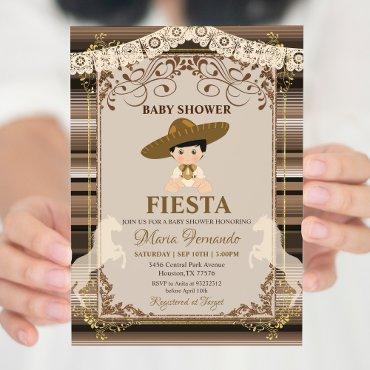 Brown Mexican Baby Shower Fiesta