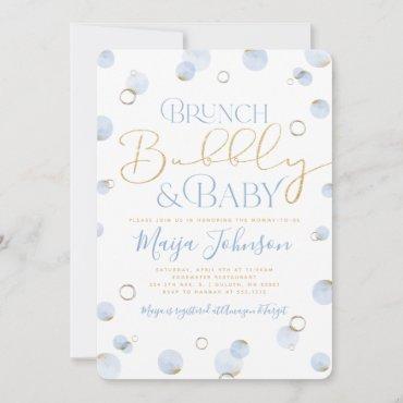 Brunch Bubbly and Baby Shower Invitation