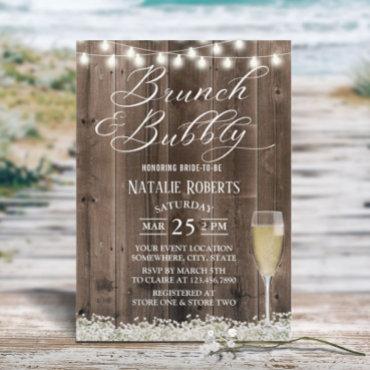 Brunch & Bubbly Rustic Baby's Breath Bridal Shower