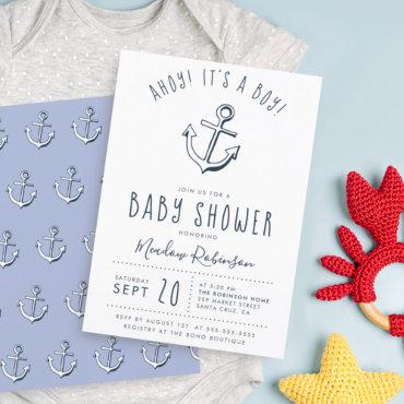 Budget Ahoy! It's a Boy! Nautical Baby Shower