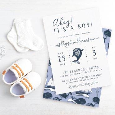 Budget Ahoy! Nautical Whale Baby Boy Shower