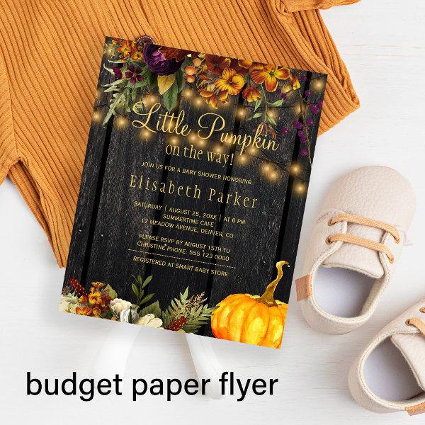 Budget autumn fall  flyer