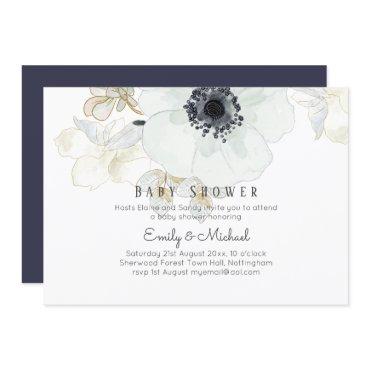 BUDGET Baby Shower Blue Anemone