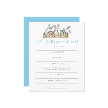 Budget Game Advice New Mom Dad Blue Baby Shower