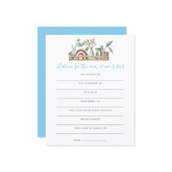 Budget Game Advice New Mom Dad Blue Baby Shower