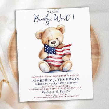 Budget Patriotic Teddy Bear