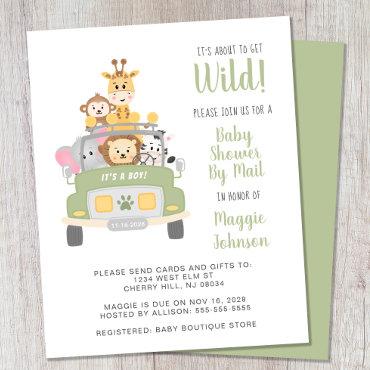 Budget Safari Baby Shower By Mail