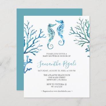 Budget Watercolor Summer Baby Shower
