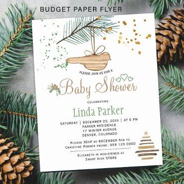 Budget winter forest rustic  flyer