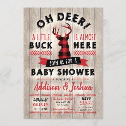 Buffalo Plaid Little Buck Oh Deer