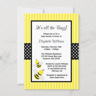 Bumble Bee Striped Dots