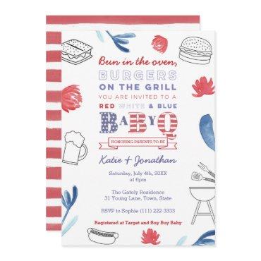 Bun in the Oven Red White Blue Couples