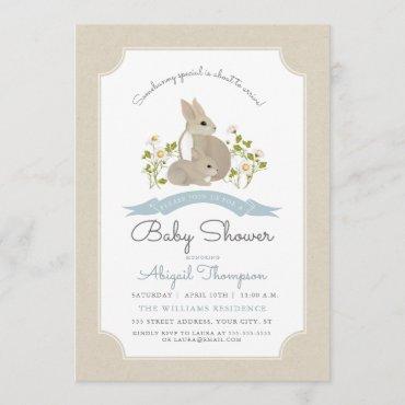 Bunny Baby Shower Invite