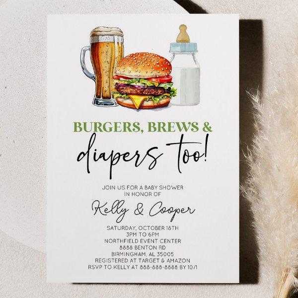 Burgers Brews and Diapers Too!