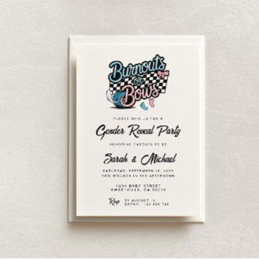 Burnouts or Bows Gender Reveal Party