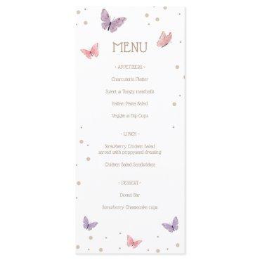 Butterflies Menu