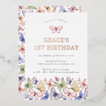 Butterfly Birthday Foil