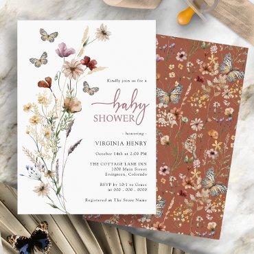 Butterfly Boho Wildflower