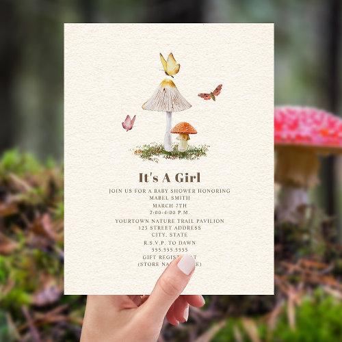 Butterfly Mushroom Woodland Nature Baby Shower