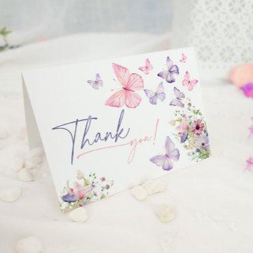 Butterfly Thank You Card