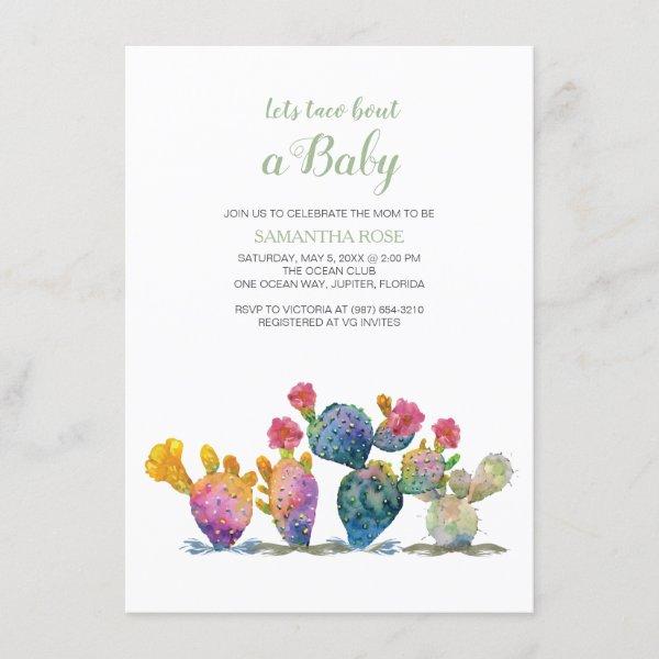 Cactus Gender Reveal Baby Shower Fiesta