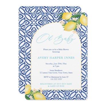 Capri Lemons Teal Oh Baby Theme