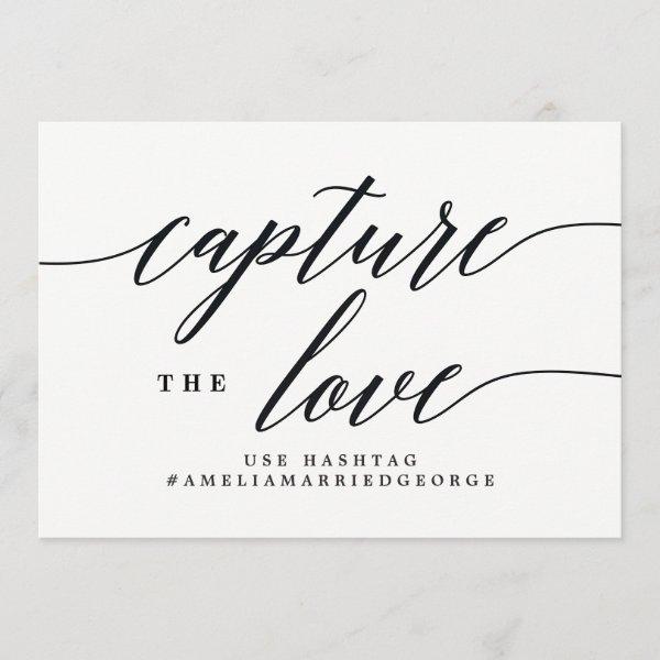 Capture The Love Instagram Sign - Modern Script